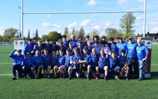 The Knutsford Rugby Club under 17s team celebrate