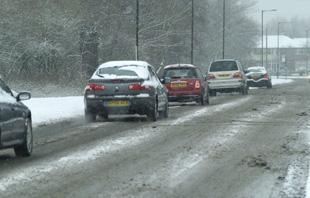 Slow moving traffic on Broadway, Davyhulme.
Photo by: Richard Holton