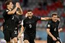 Leon Goretzka celebrates equalising for Germany against Hungary