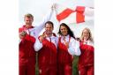 Steve Scott, left, and his shooting team-mates were in the medals. Picture courtesy of Press Association.