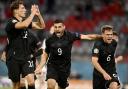 Leon Goretzka celebrates equalising for Germany against Hungary
