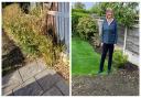 Invasive bamboo encroached into Isobel Chetwood's Knutsford garden and cost £10,000 to remove