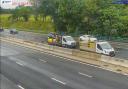 Traffic has been stopped on the M56