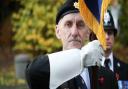 Standard bearer Malcolm Thomas from the Knutsford branch of the Royal British Legion