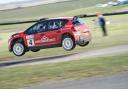 Michael Igoe racing in the Citroen C3 at Anglesey. Picture: Ste McNorton