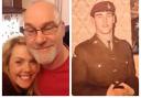 Nathalie and her late dad Robert, and when he served as a paratrooper in his younger days