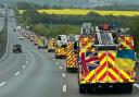 A fire and rescue convoy is on its way to Ukraine