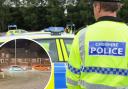 Police have issued a warning over illegal car meets, such as the past incident from 2021 (inset)