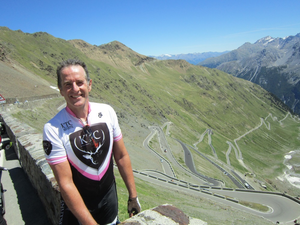 Pete conquers 48 hairpin bends on The Stelvio Pass in Italy