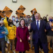 Lib Dem leader Ed Davey and Lib Dem MP for Chesham and Amersham, Sarah Green after her by-election victory Picture: Steve Parsons/PA Wire
