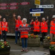Friends of Goostrey Station celebrate their sixth award