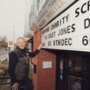 Knutsford mayor Cllr Stewart Gardiner hosts a seasonal screening of Bridget Jones's Diary to raise funds for his chosen charities