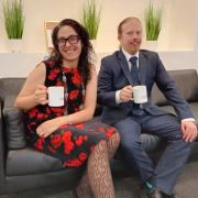 Married couple Merce and Steven Cozens celebrating the success of their  boutique management consultancy, Think Beyond
