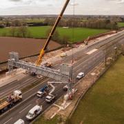 National Highways is nearing completion on a £85 million scheme to create a 'smart' motorway on a busy section of the M56