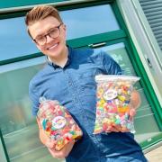 William Hale celebrates as his online sweet business hits a half-a-million pound turnover