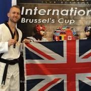 Jason Mayoh when he was competing for Great Britain in the International Brussels Cup