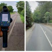 Police officers clocked a driver speeding at 52mph when they carried out safety checks on Chelford Road and Chester Road