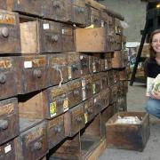 Staff find Plumley garden centre's history in antique drawers