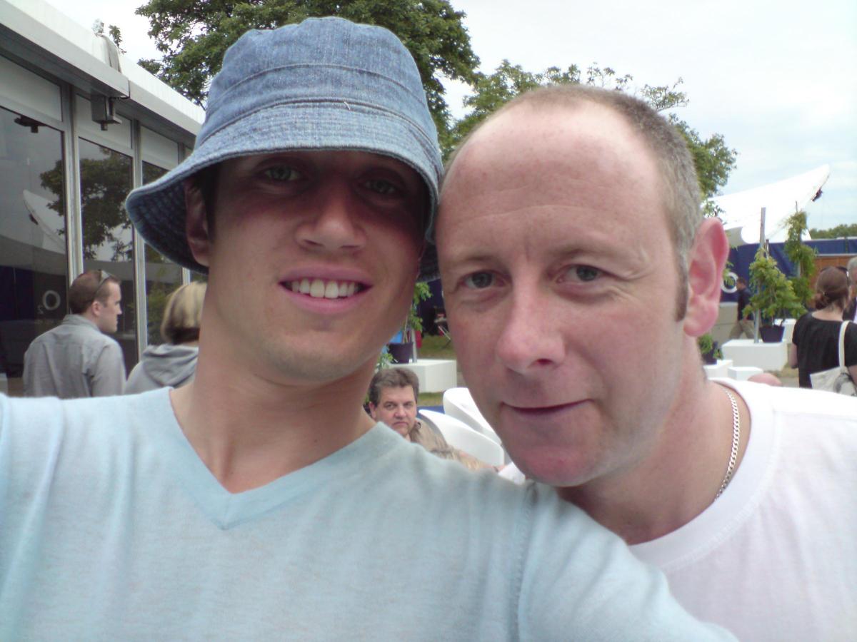 me and vernon kay at a musical festival in london he used my phone to take the selfie he said he had the same phone as me great day

Robert Broome's selfie with Vernon Kaye at a music festival 
