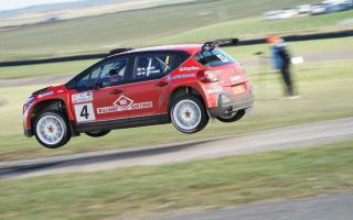 Michael Igoe racing in the Citroen C3 at Anglesey. Picture: Ste McNorton