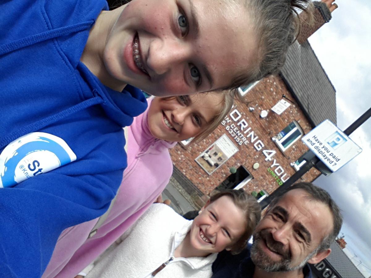Sammy Rodgers, Dani Johnson, Georgie Rodgers and Michael Le Vell 