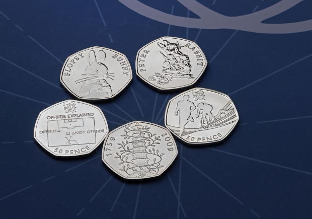 Knutsford Guardian: The rarest 50p coins. Credit: Royal Mint/PA Wire