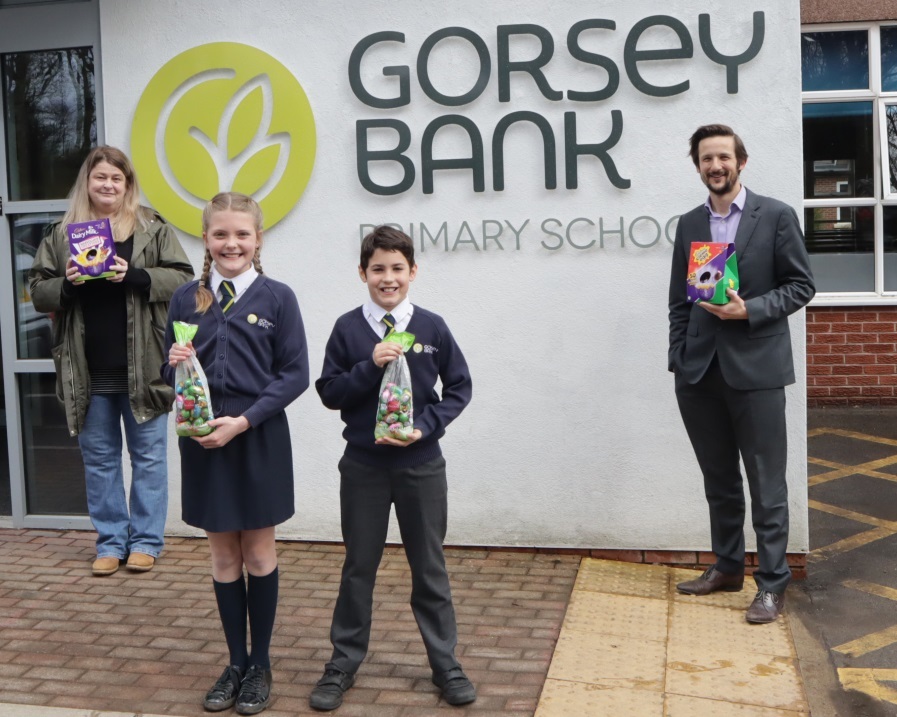 Gorsey Bank School donates 220 Easter eggs to children
