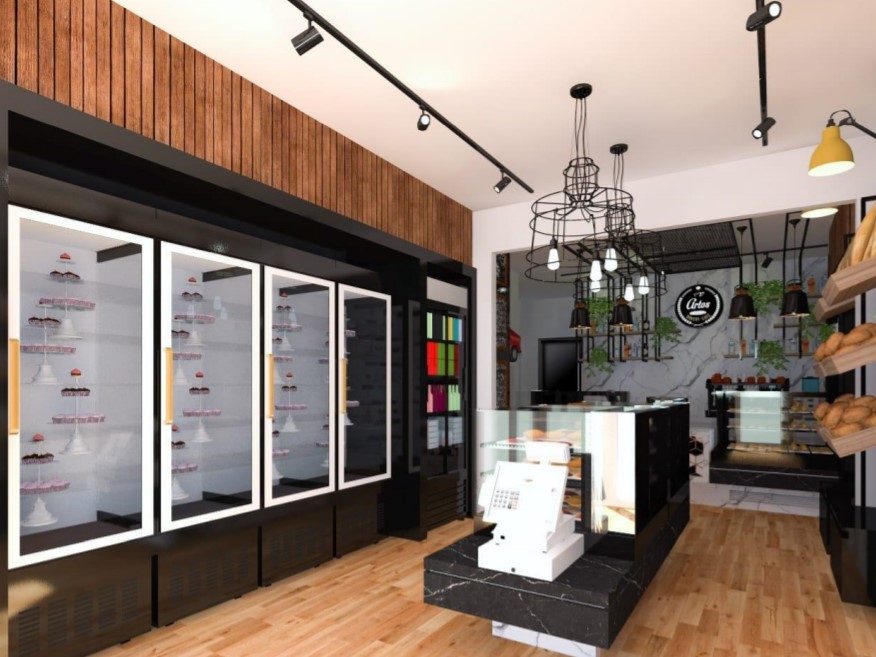 Proposed interior for the bakery (Platinum Architecture)