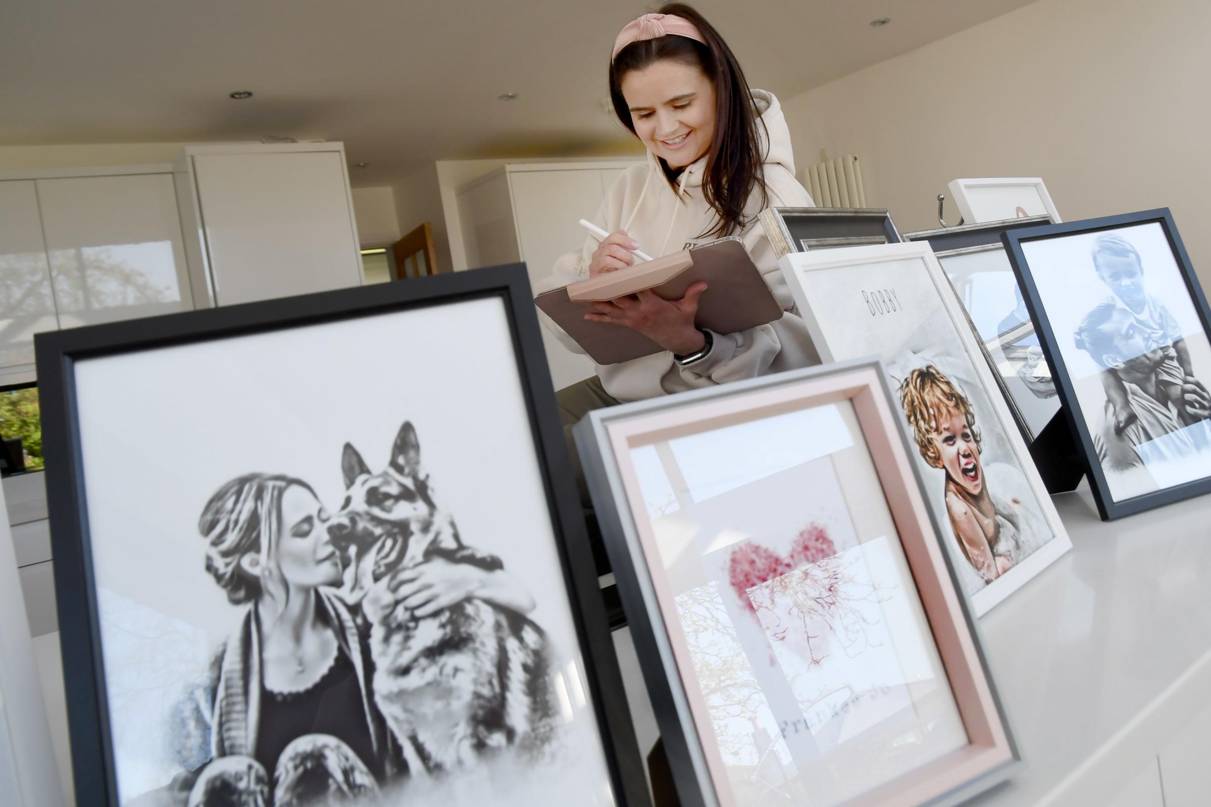 Becky Dutton-Geraghty has launched a very successful portrait business thanks to Covid