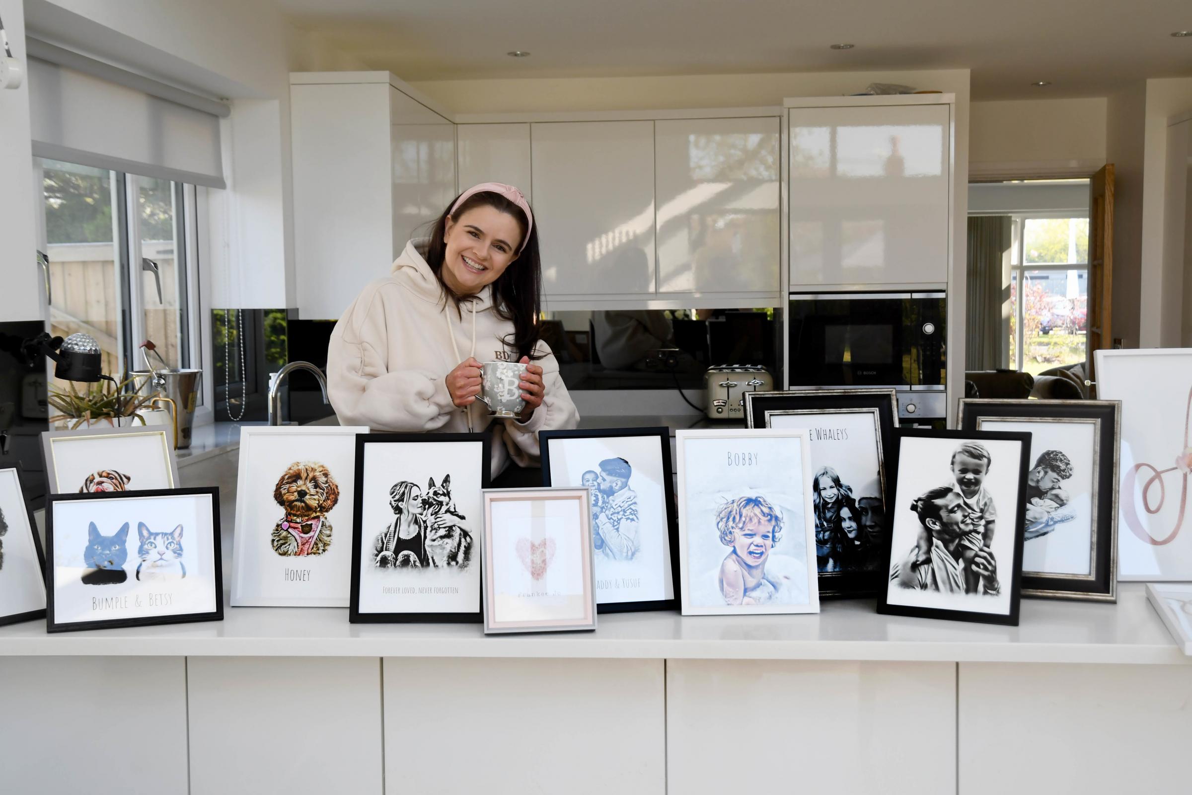 Becky Dutton-Geraghty has launched a very successful portrait business thanks to Covid