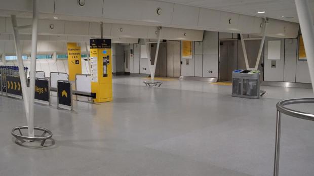 Knutsford Guardian: Manchester Airport was almost deserted today with just a fraction of the number of passengers there was two years ago
