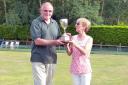 Church Inn members Alan Lace and Carole Critchley, the Knutsford Friday Bowling League's chairman, took the pairs title after winning four matches on a gruelling final day at Railway Inn