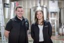 James Roberts with his sister Sophie at Mobberley Brewhouse