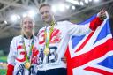 Laura and Jason Kenny celebrate gold medal success at the Rio Olympics in 2016. Picture: SWpix.com
