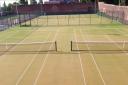 Manor Road Tennis Club's new courts at their Lymm Rugby Club home