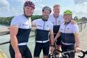 Cyclists Johnathan Spencer, Sean Harper, Tom Healey and Nick Stone complete a gruelling four day challenge and raise £10,000 for East Cheshire Hospice