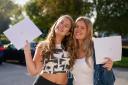 Knutsford Academy students Lily Clemett and Gabi Mazzag delighted with their A-level results