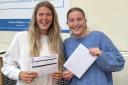 Twins Ellie and Thiollier Ashton celebrate successful A-level results at Alderley Edge School for Girls