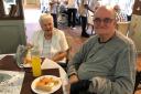 Residents enjoy an afternoon tea party at Hazelmere House