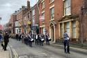 Knutsford Squadron Air Training Corps band led the Remembrance Sunday parade through the town
