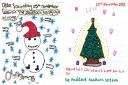 Children have designed posters to celebrate the arrival of Santa in Handforth