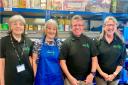 Middlewich and District Foodbank Volunteers (L to R): Anne Sturman; Cath Brunyee; Peter and Jan Ailsby