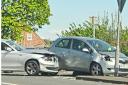 The crash at the junction of Birmingham Road and Husum Way