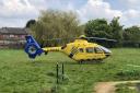 An air ambulance was called following a crash in Winsford