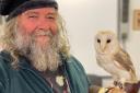 Ray Jackson, founder of Lower Moss Wood Nature Reserve and  a rescue owl