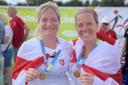 Alderley Edge masters players Rebecca Ward and Sarah Hopkin helped England to World Cup and Four Nations victories