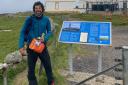 Andy Quicke at Cape Wrath in Scotland having finished his 1,500-mile running challenge