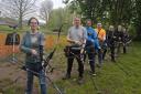 Members of Winnington Park Bowman  archery club are totting up the distance their arrows travel between now and August