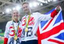 Laura and Jason Kenny celebrate gold medal success at the Rio Olympics in 2016. Picture: SWpix.com