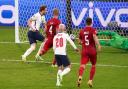 Harry Kane slots home the match winning goal sealing a momentous 2-1 victory over Denmark in their Euro 2020 semi-final clash at Wembley Picture Mike Egerton/PA